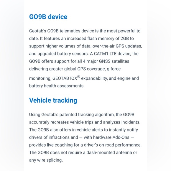 Geotab Go9B Vehicle Tracking Device - Picture 5 of 10